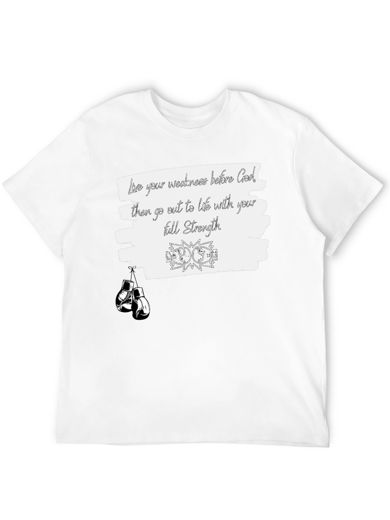 Motivational Boxing T-Shirt: Full Strength
