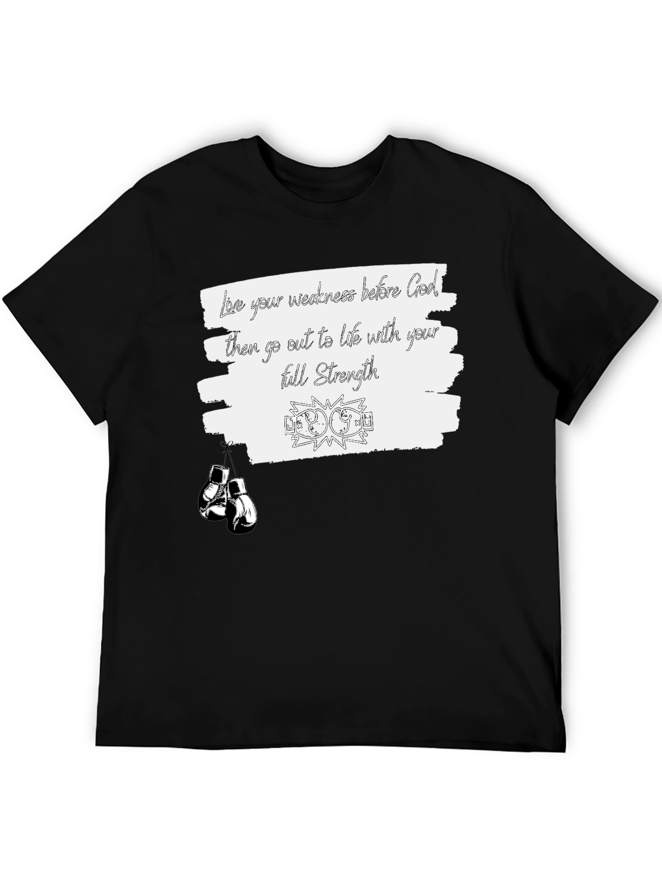 Motivational Boxing T-Shirt: Full Strength