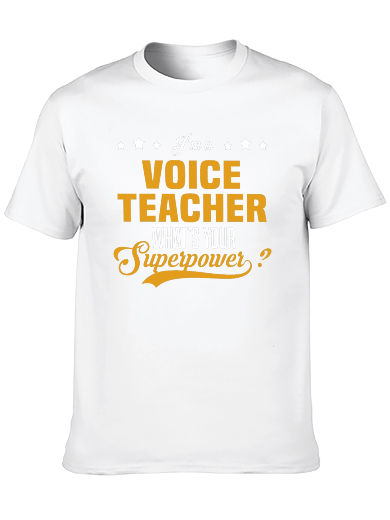 Voice Teacher Superpower T-Shirt - Funny Occupation Tee