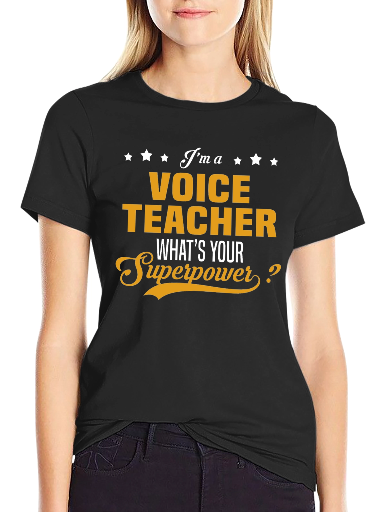 Voice Teacher Superpower T-Shirt - Funny Occupation Tee