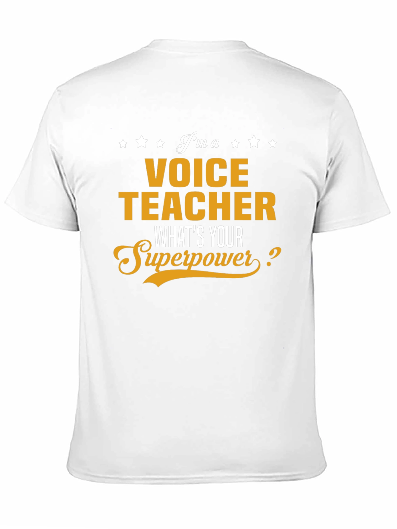 Voice Teacher Superpower T-Shirt - Funny Occupation Tee