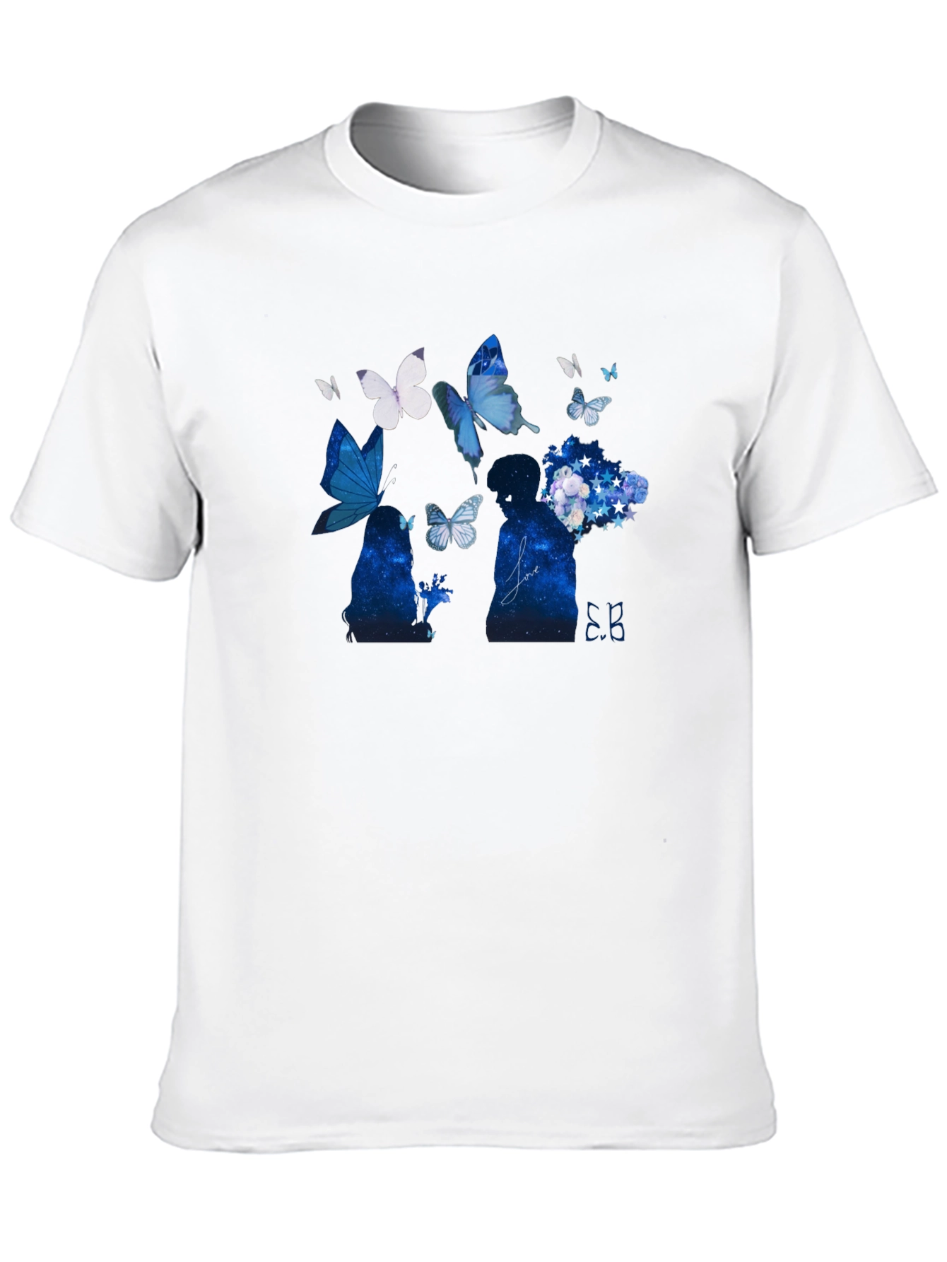 Butterfly Silhouette Black Graphic Tee