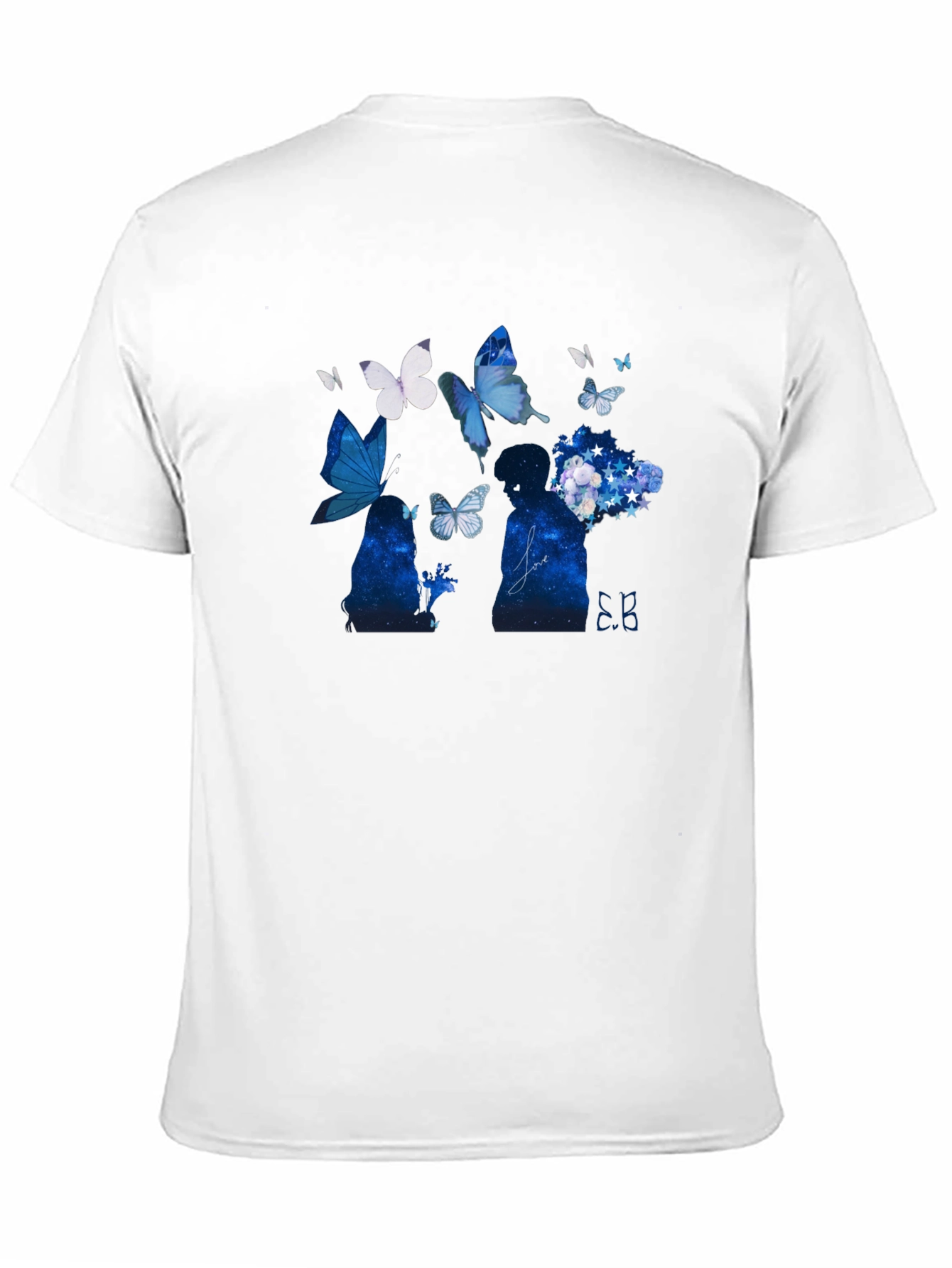 Butterfly Silhouette Black Graphic Tee