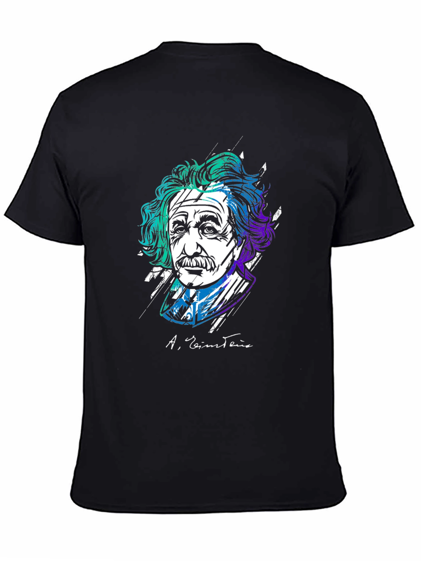 Einstein Graphic Print Black T-Shirt