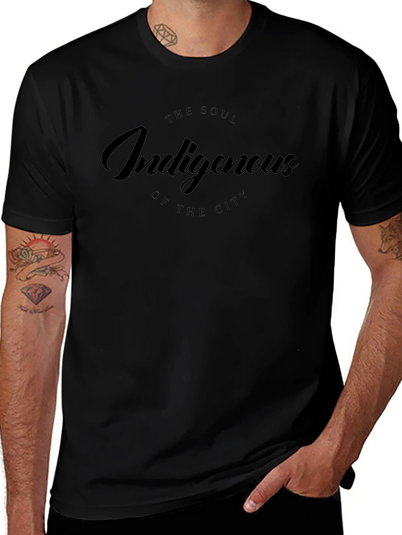 Indigenous Soul Graphic Tee - Black