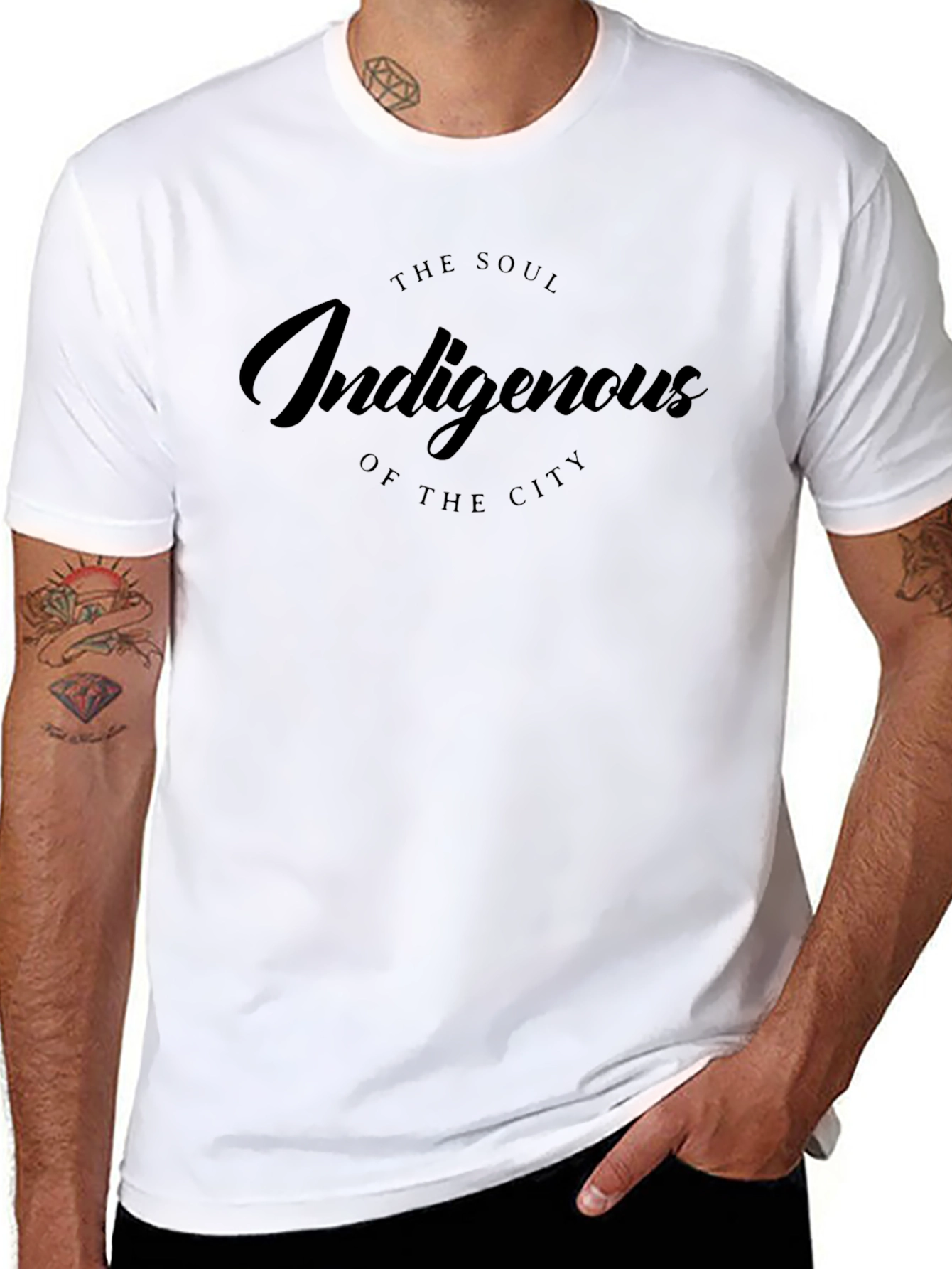 Indigenous Soul Graphic Tee - Black