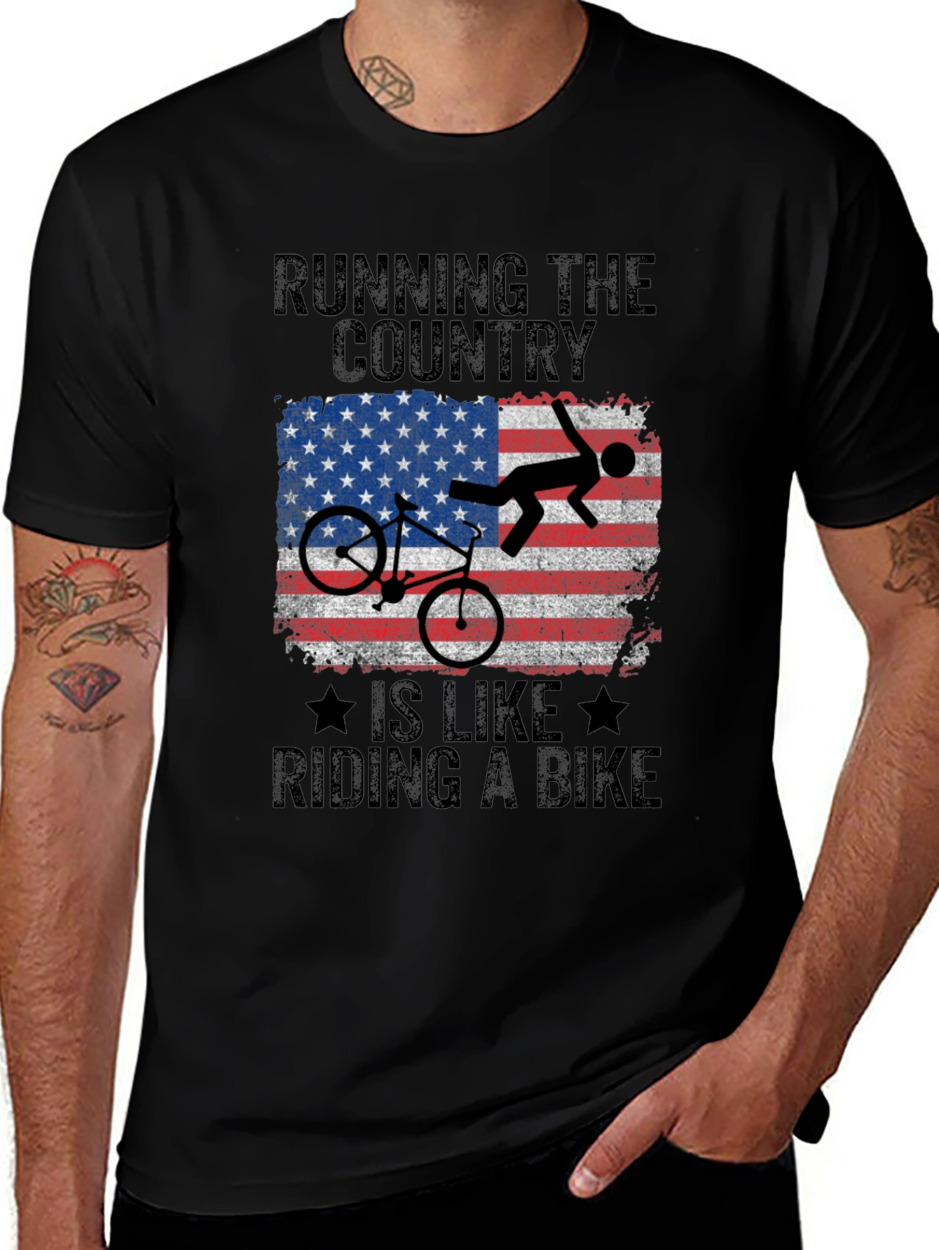 Running the Country Bike T-Shirt