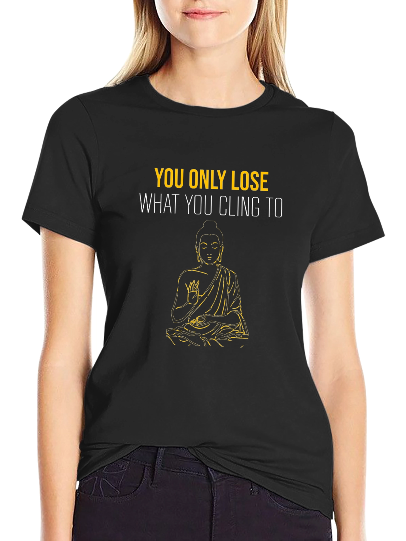 Buddha Quote Black T-Shirt