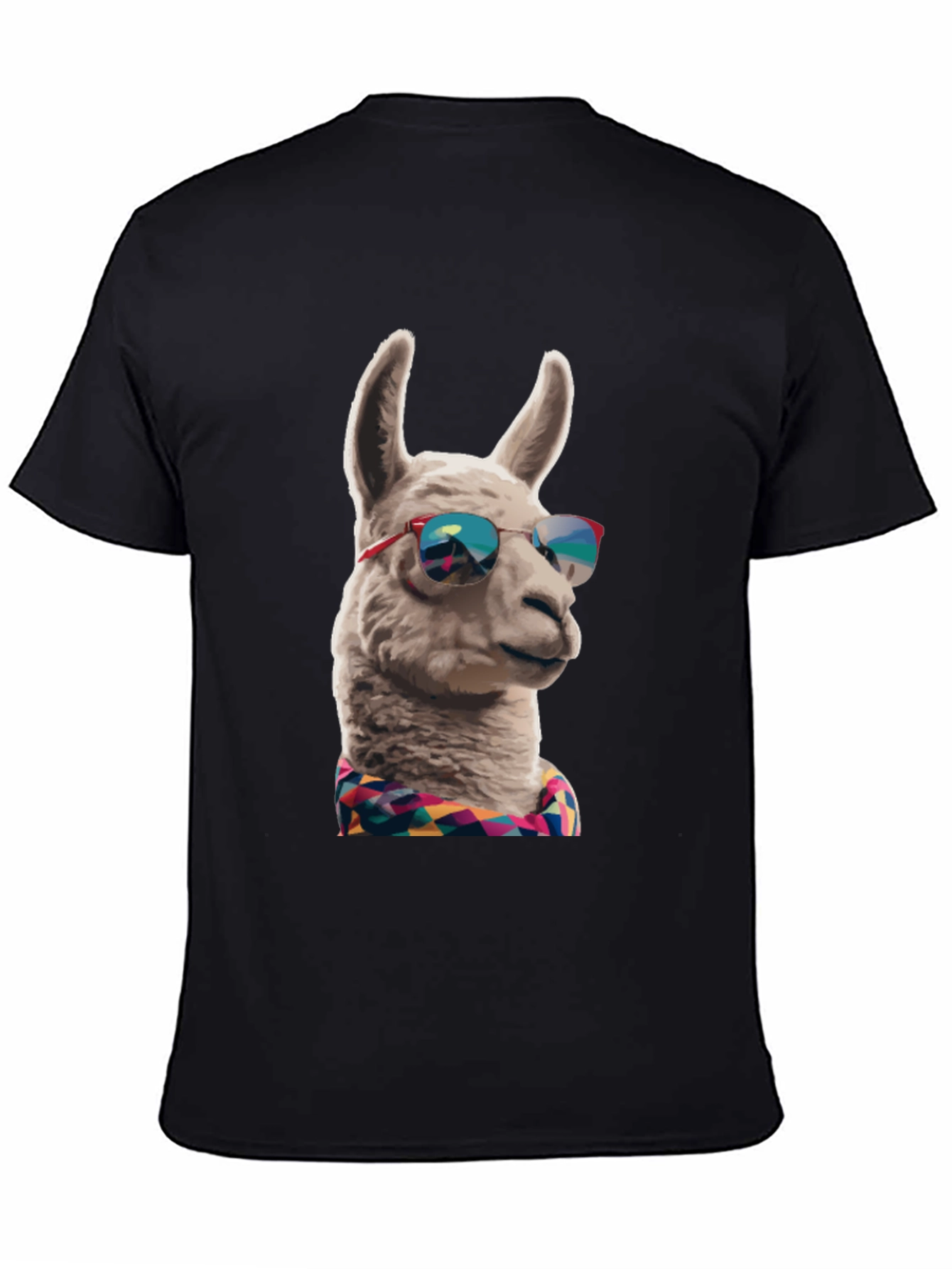 Cool Llama Graphic Tee - Black