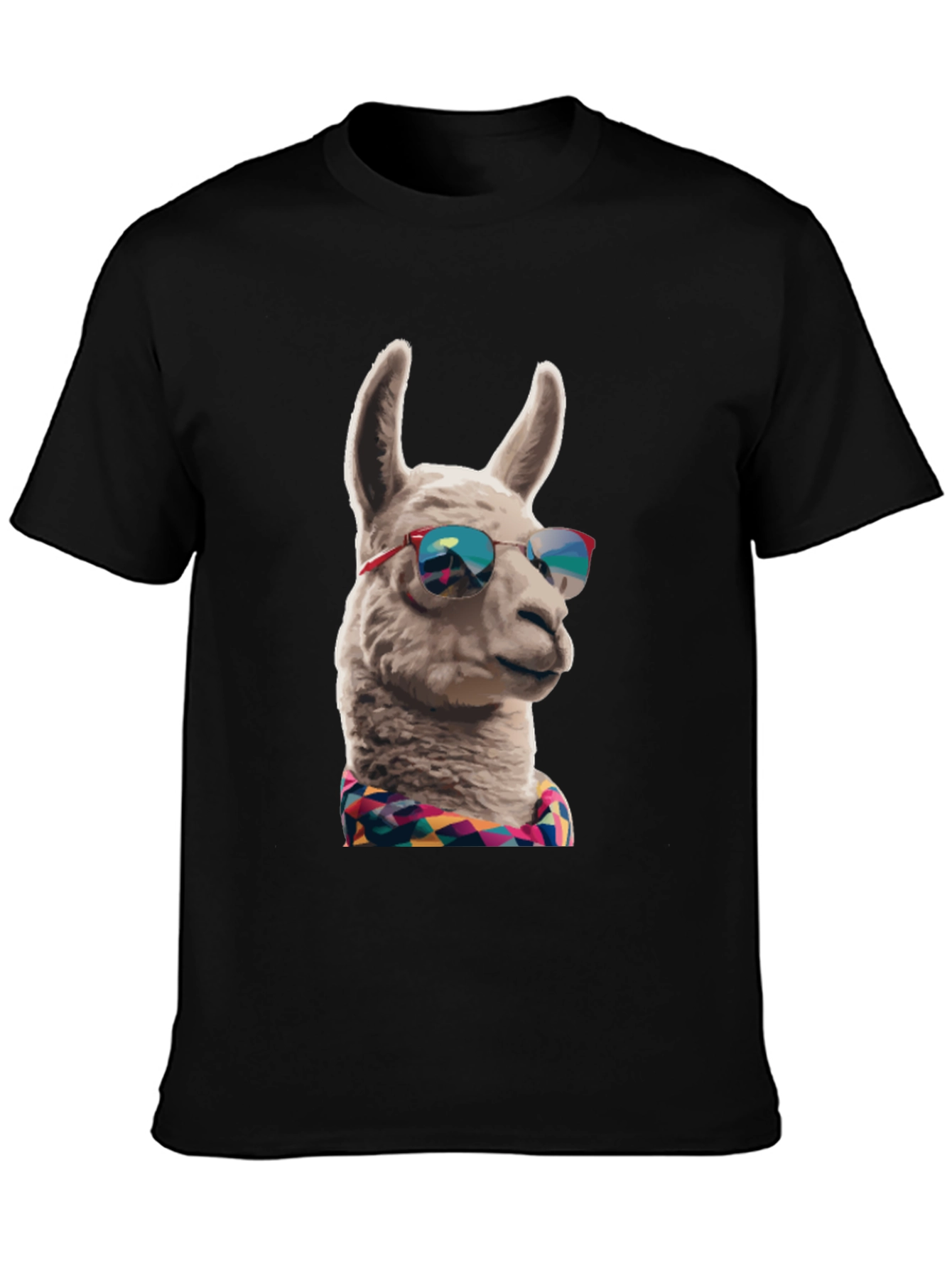 Cool Llama Graphic Tee - Black