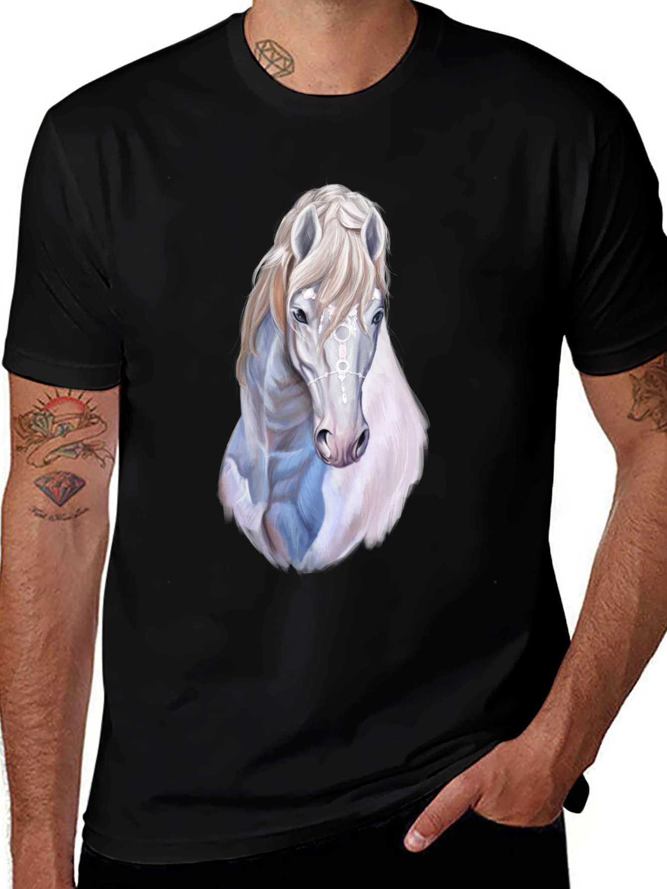 Horse Graphic Print Tee