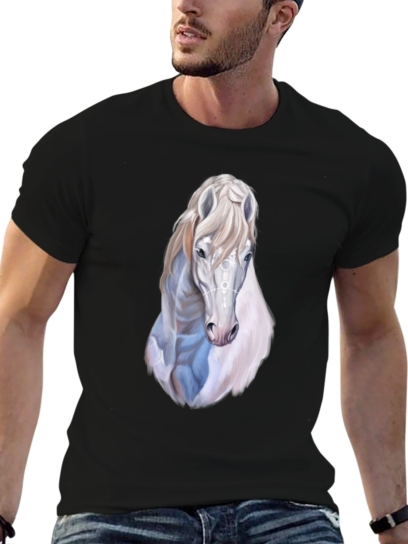 Horse Graphic Print Tee