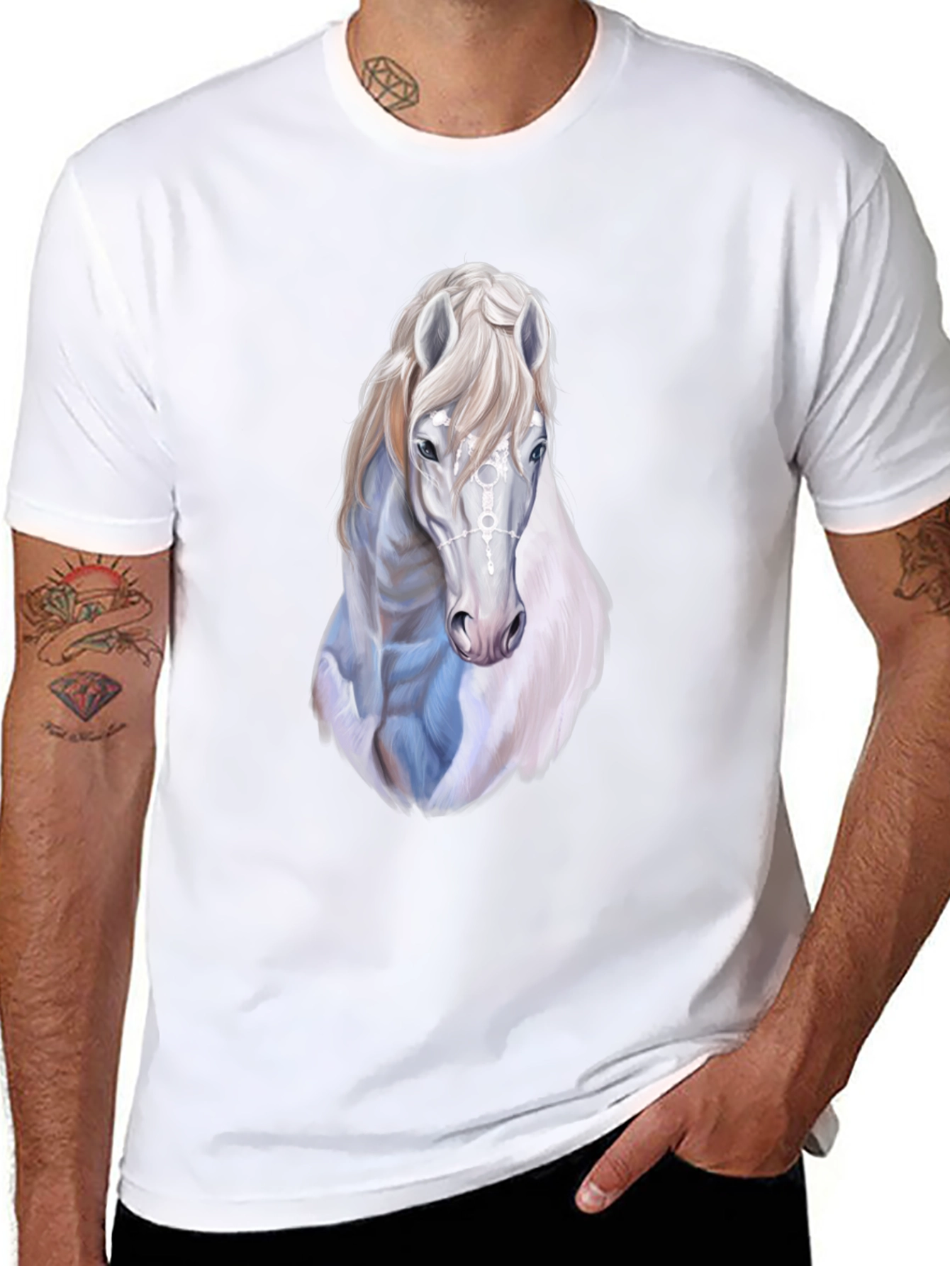 Horse Graphic Print Tee