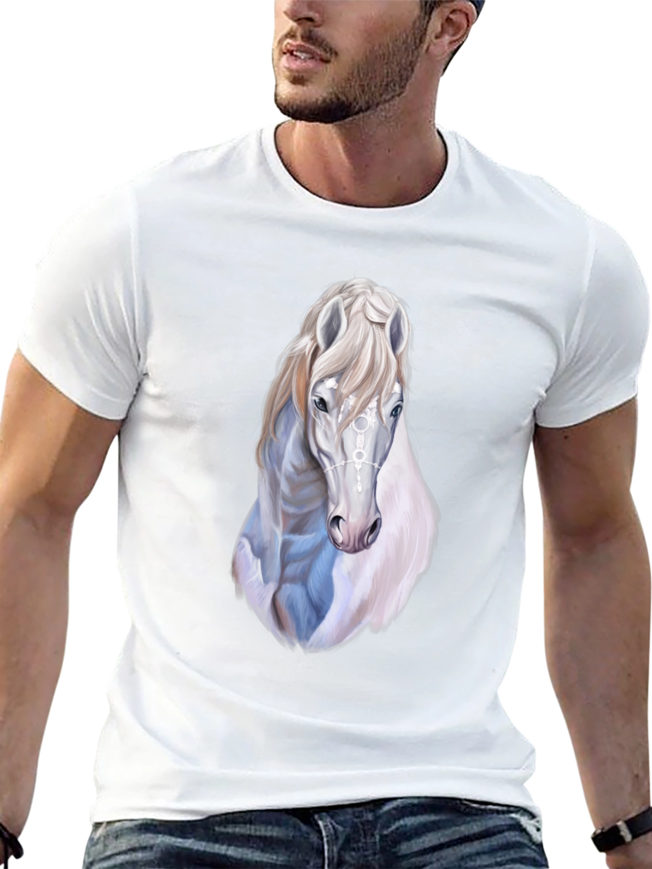 Horse Graphic Print Tee