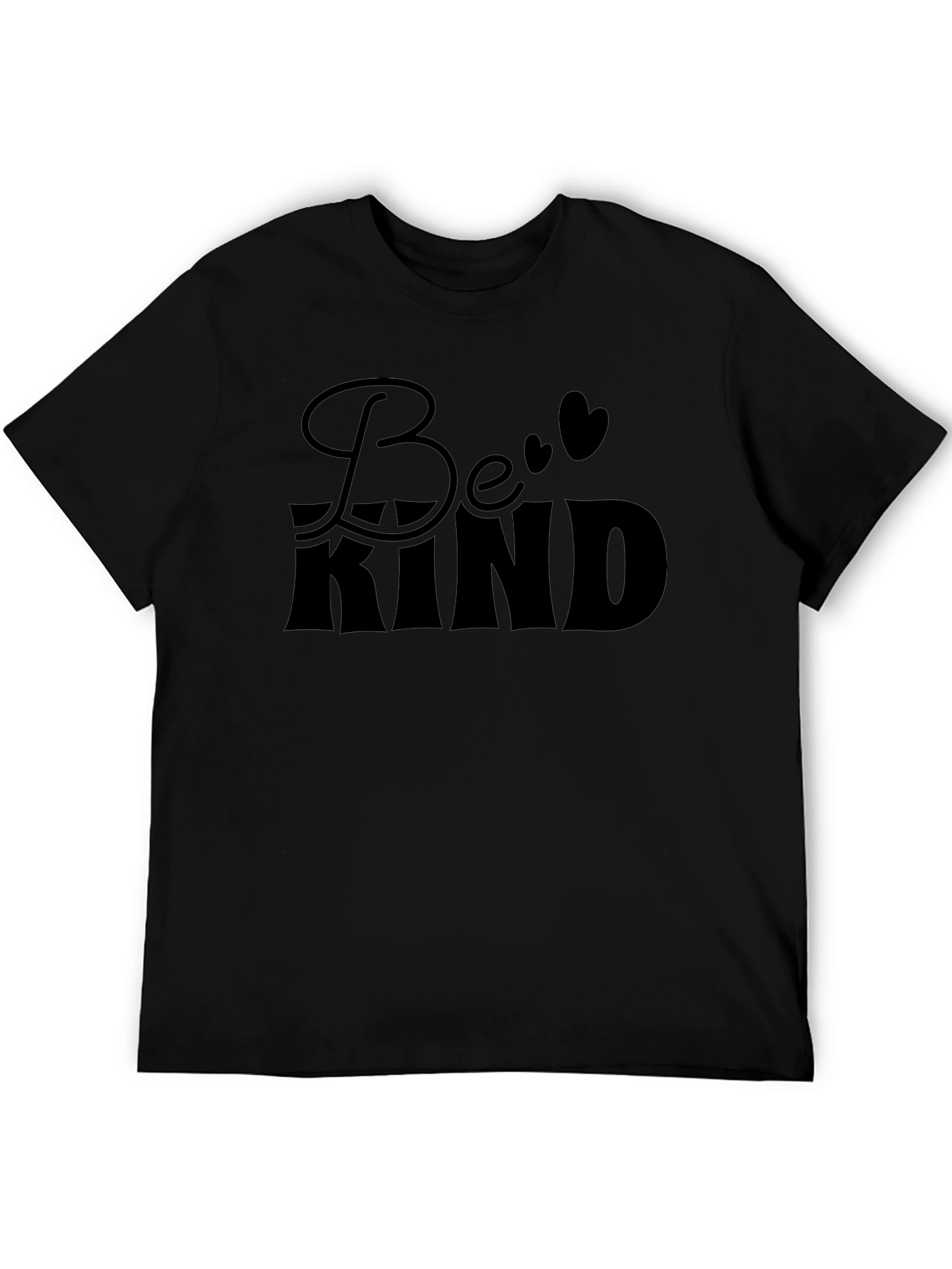 Be Kind Graphic Print Black T-Shirt