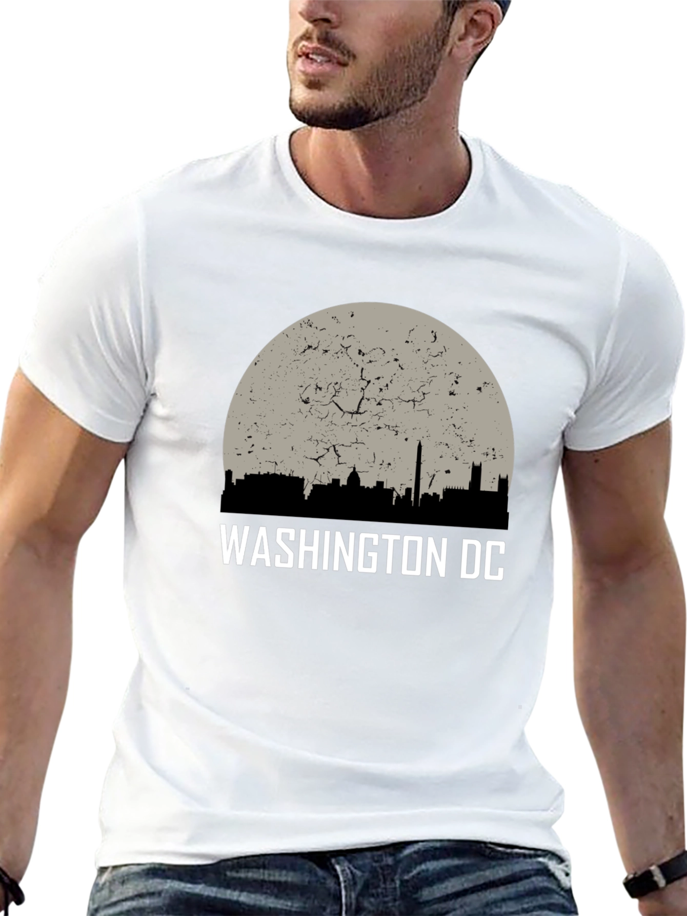 Washington DC Skyline T-Shirt - Black