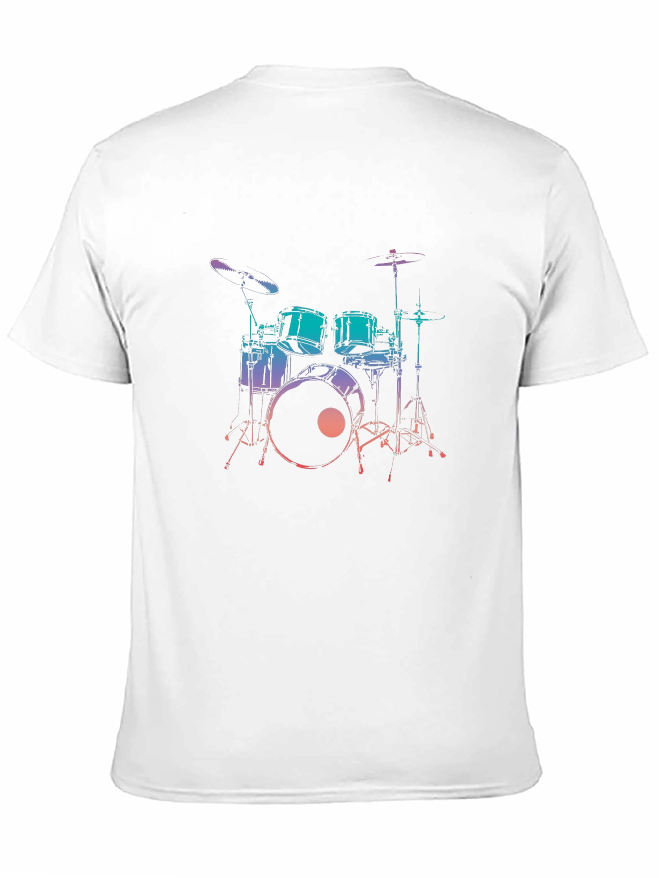 Drum Set Graphic Tee - Music Lover T-Shirt