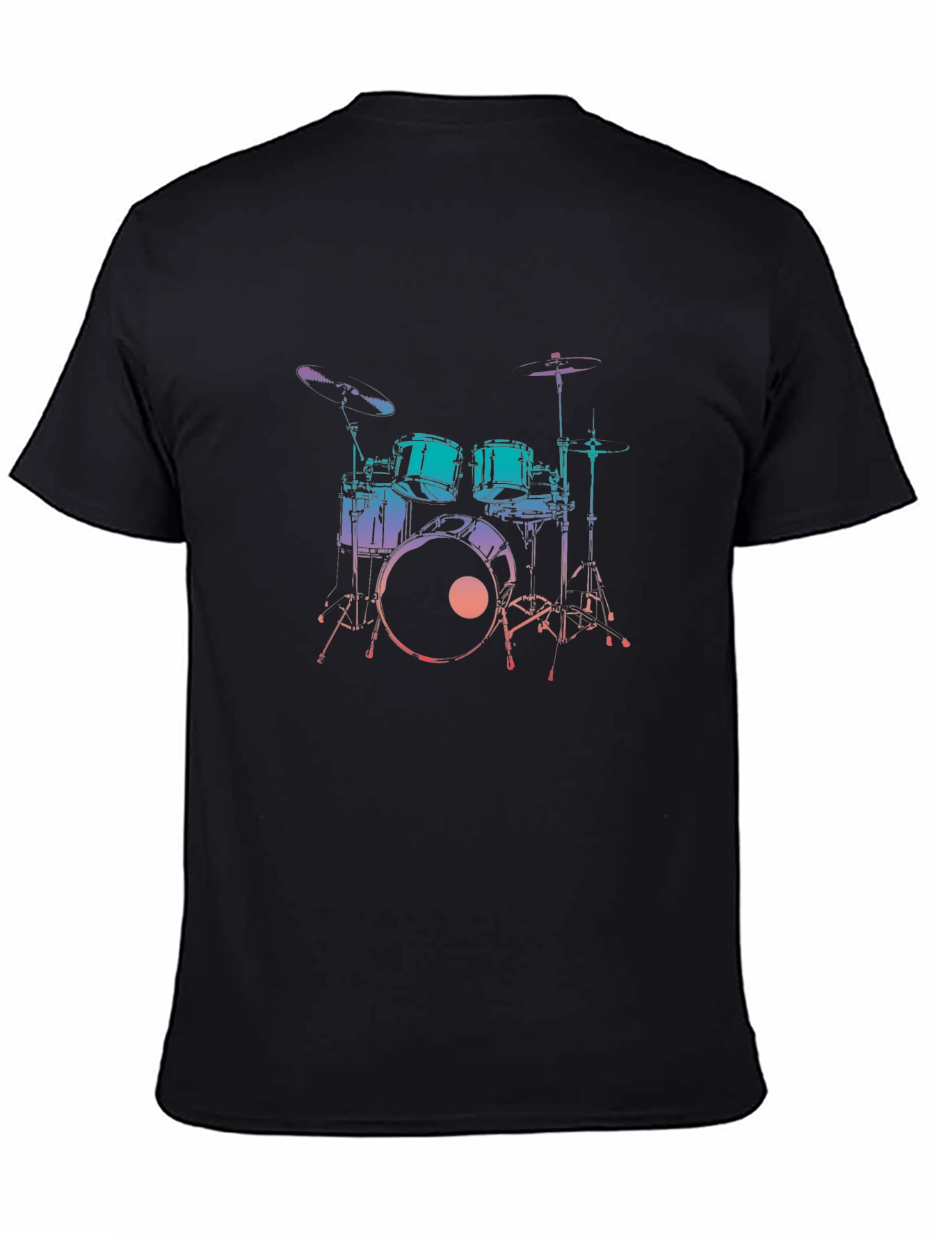 Drum Set Graphic Tee - Music Lover T-Shirt