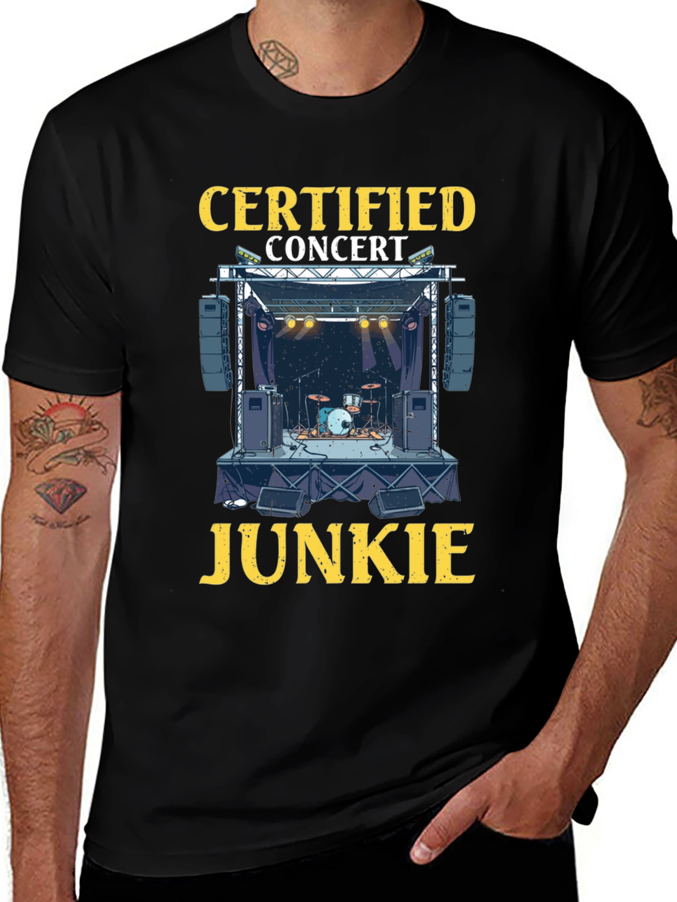 Certified Concert Junkie Graphic T-Shirt