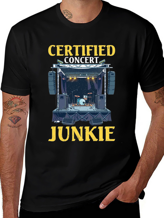 Certified Concert Junkie Graphic T-Shirt