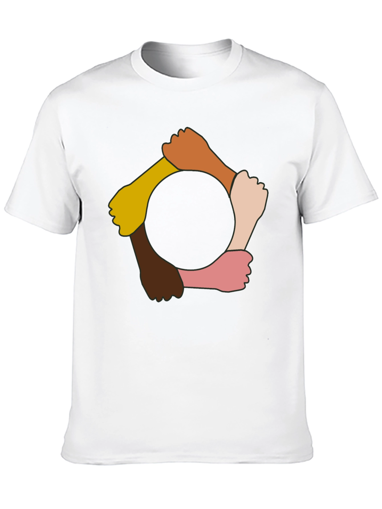 Unity Fist Circle Graphic Tee - Black