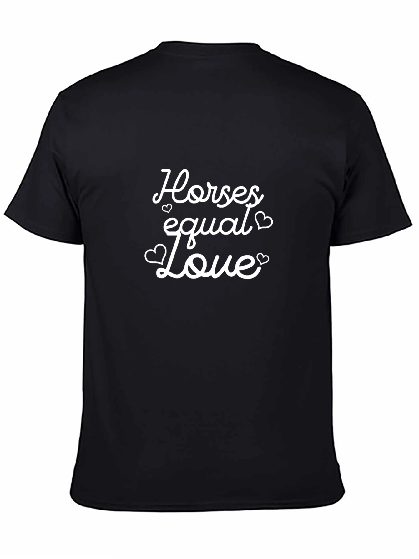 Horses Equal Love Black Tee