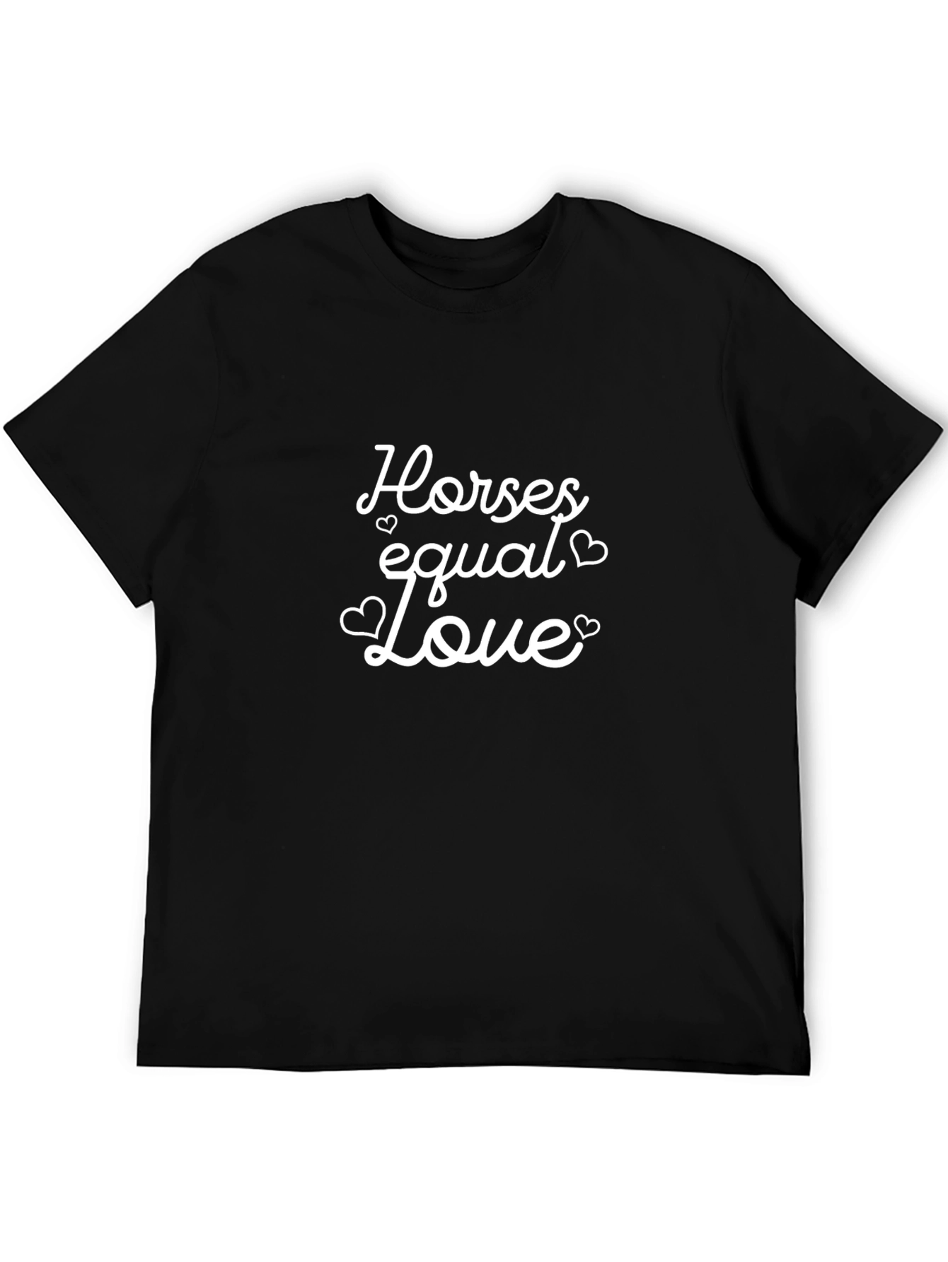 Horses Equal Love Black Tee