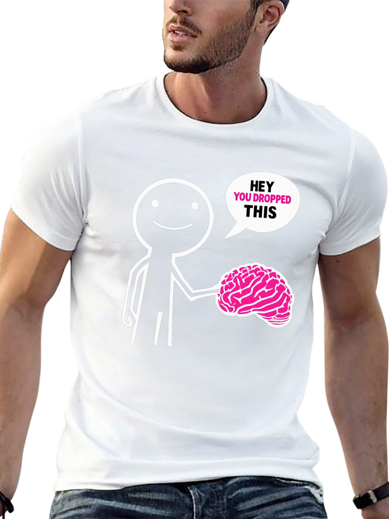 Humorous Brain Drop T-Shirt