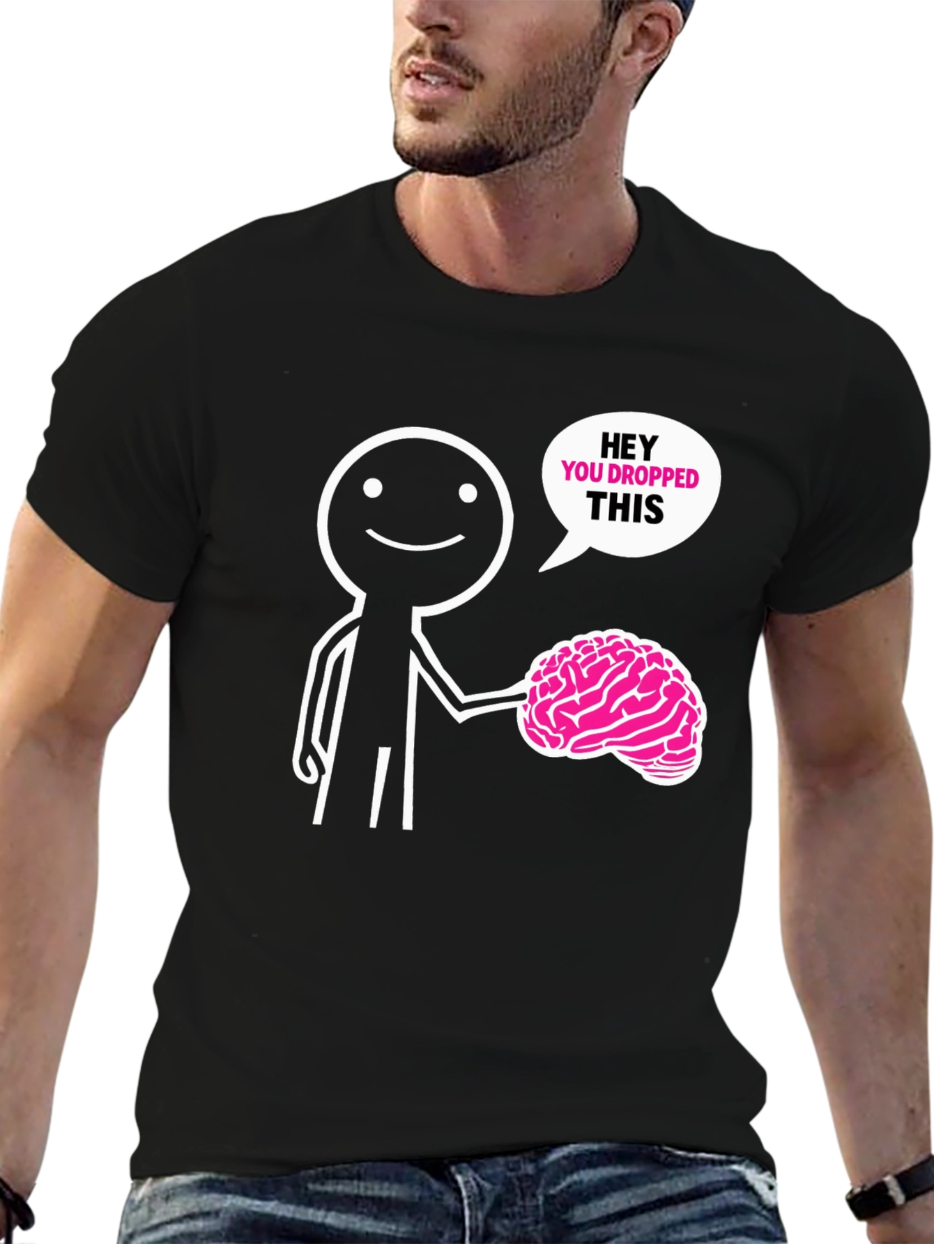 Humorous Brain Drop T-Shirt