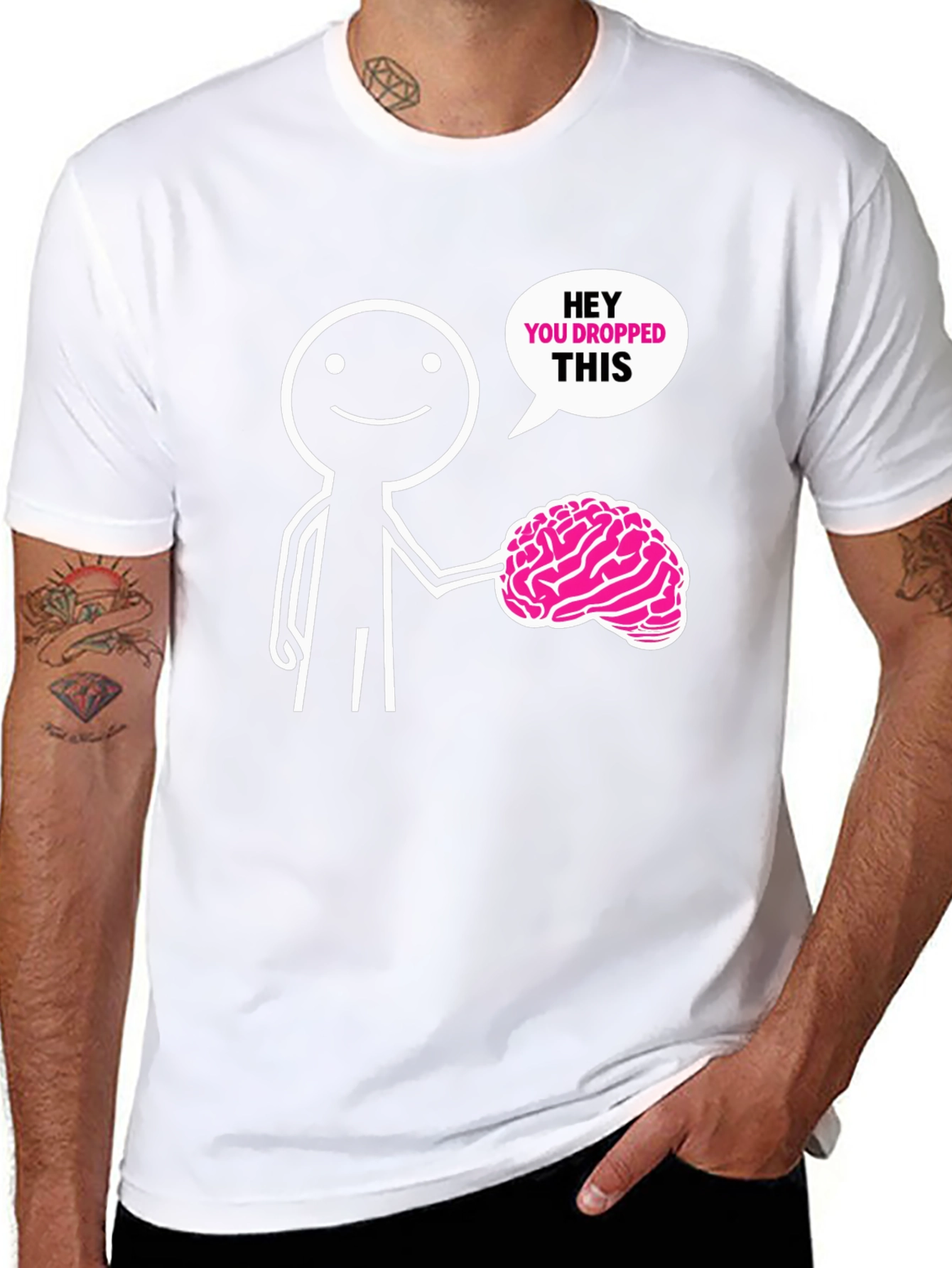 Humorous Brain Drop T-Shirt