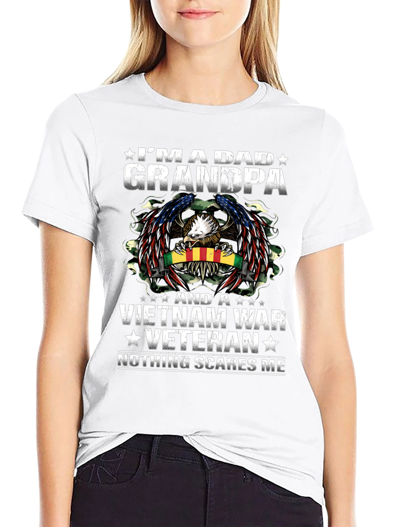 Vietnam War Veteran Dad Grandpa T-Shirt