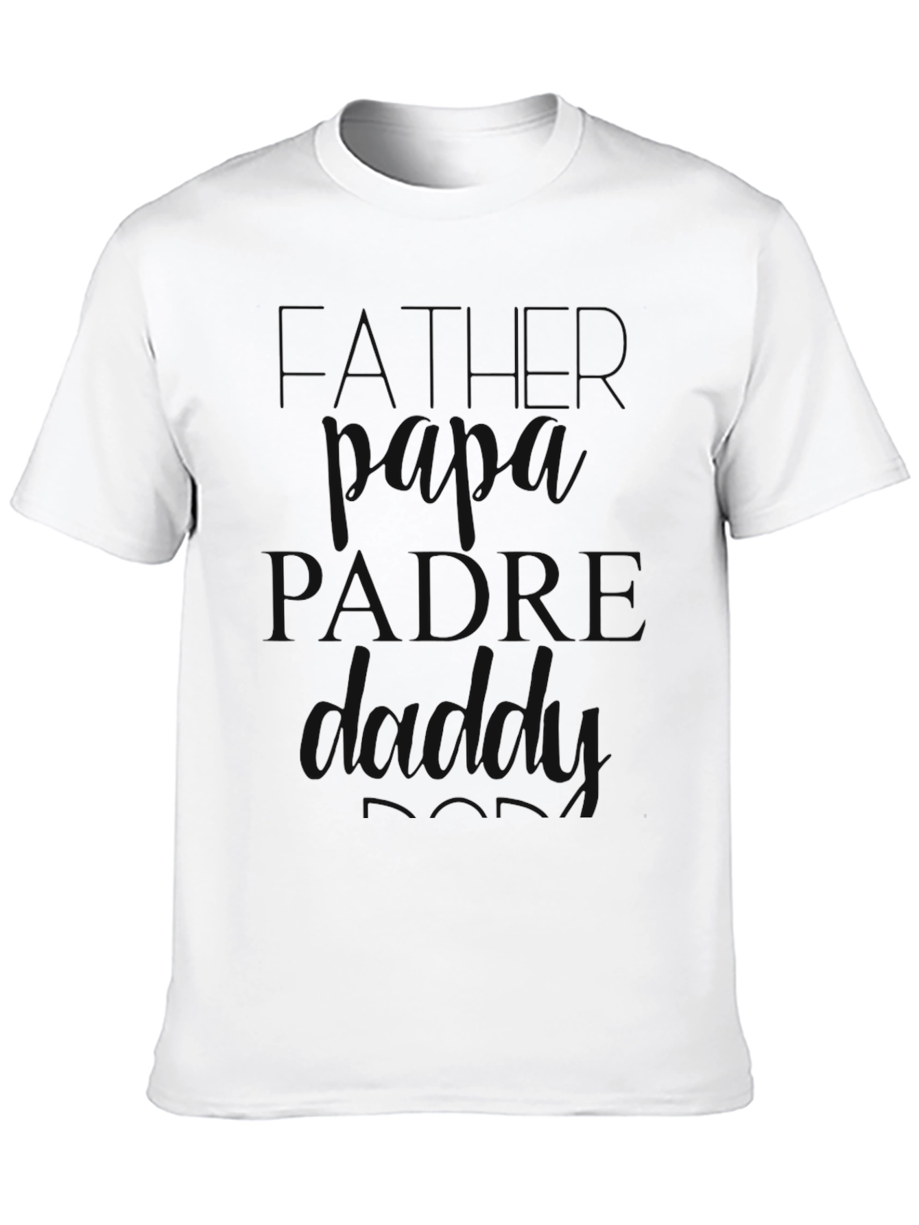Father Dad T-Shirt - Stylish Black Tee