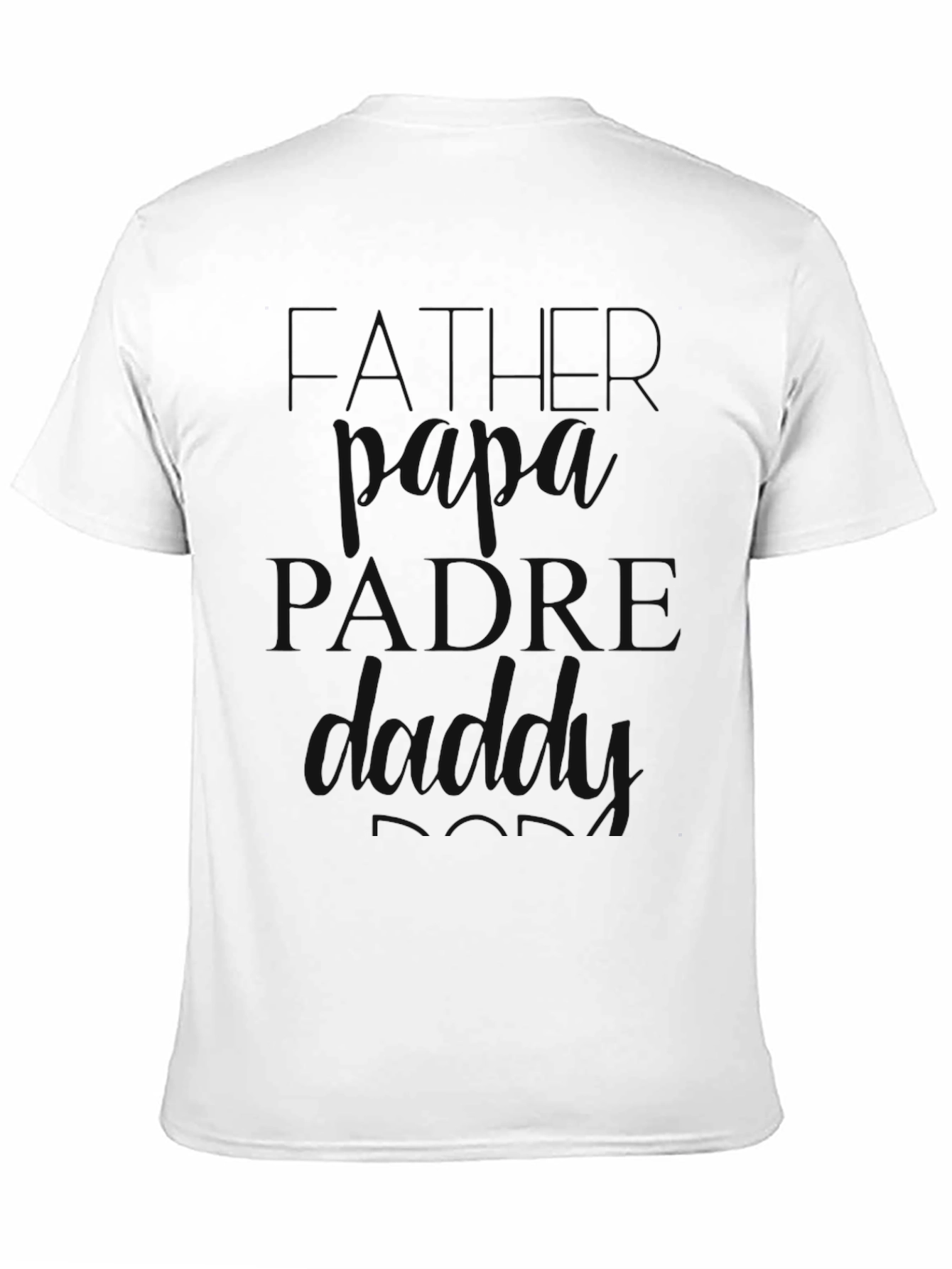 Father Dad T-Shirt - Stylish Black Tee