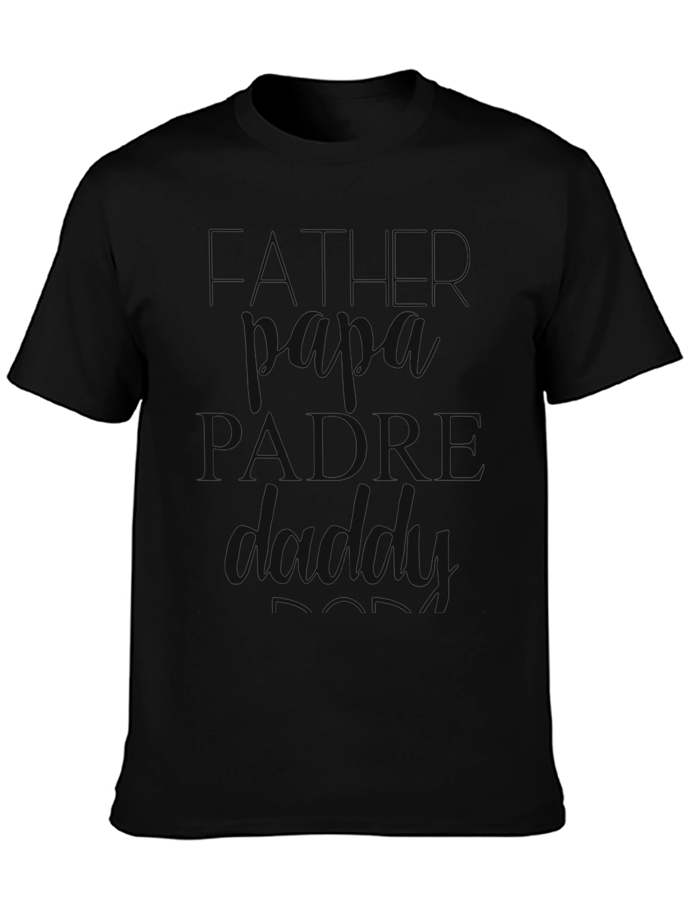 Father Dad T-Shirt - Stylish Black Tee