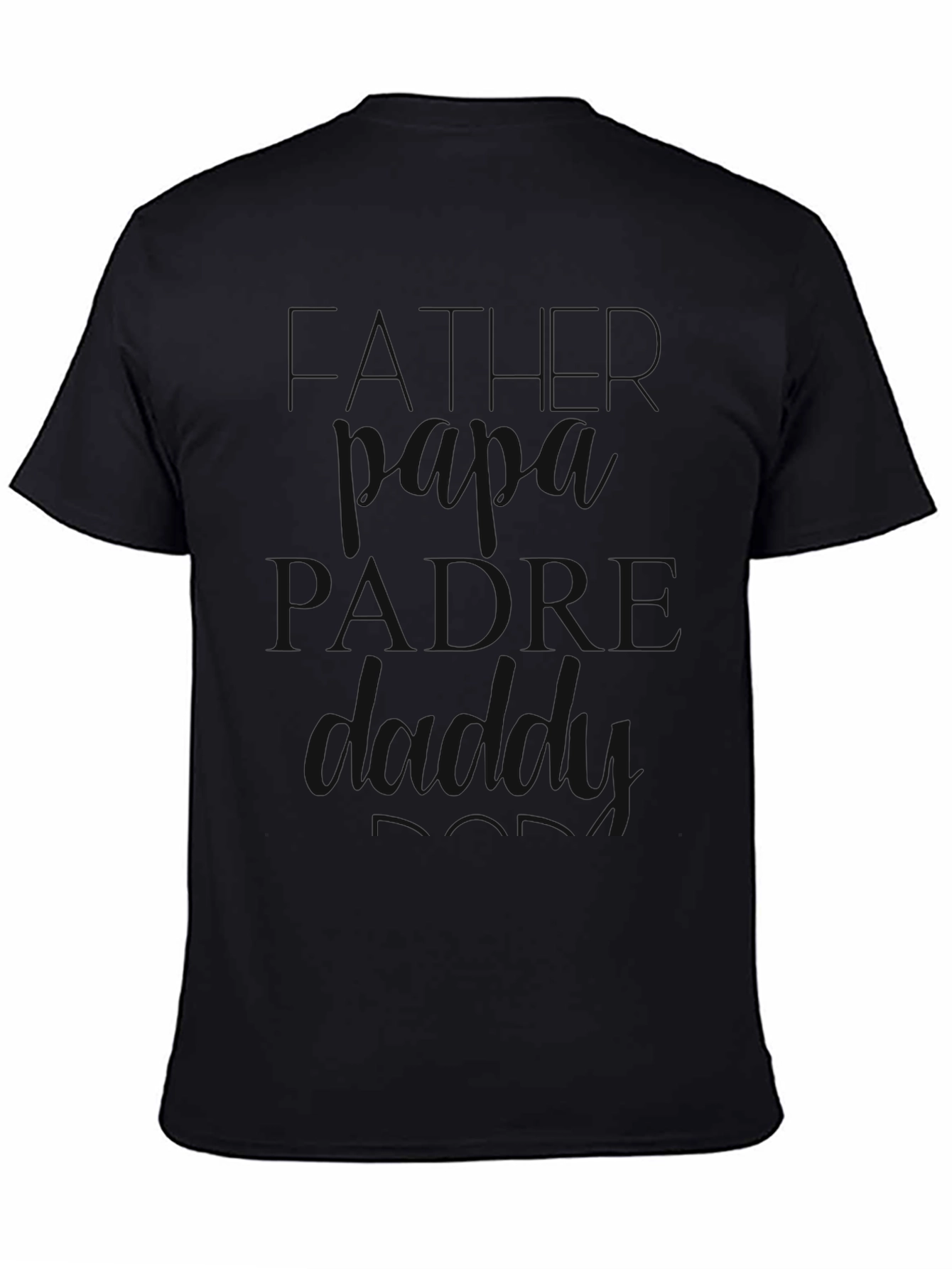 Father Dad T-Shirt - Stylish Black Tee