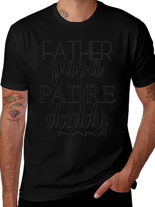 Father Dad T-Shirt - Stylish Black Tee