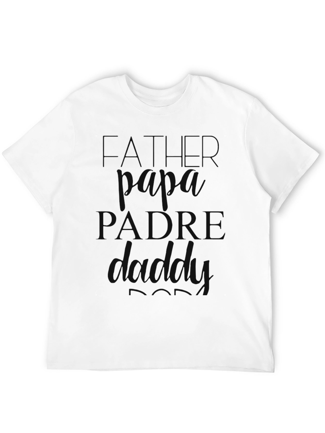 Father Dad T-Shirt - Stylish Black Tee