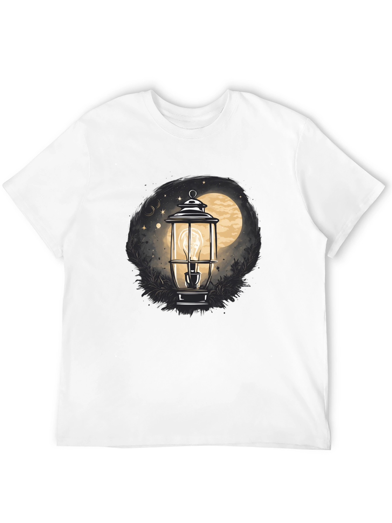 Lantern Moon Graphic Tee - Black