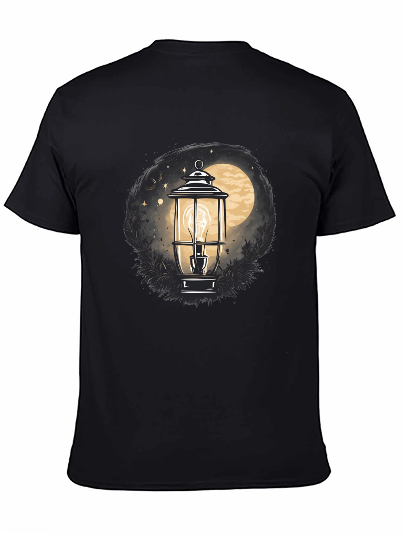 Lantern Moon Graphic Tee - Black