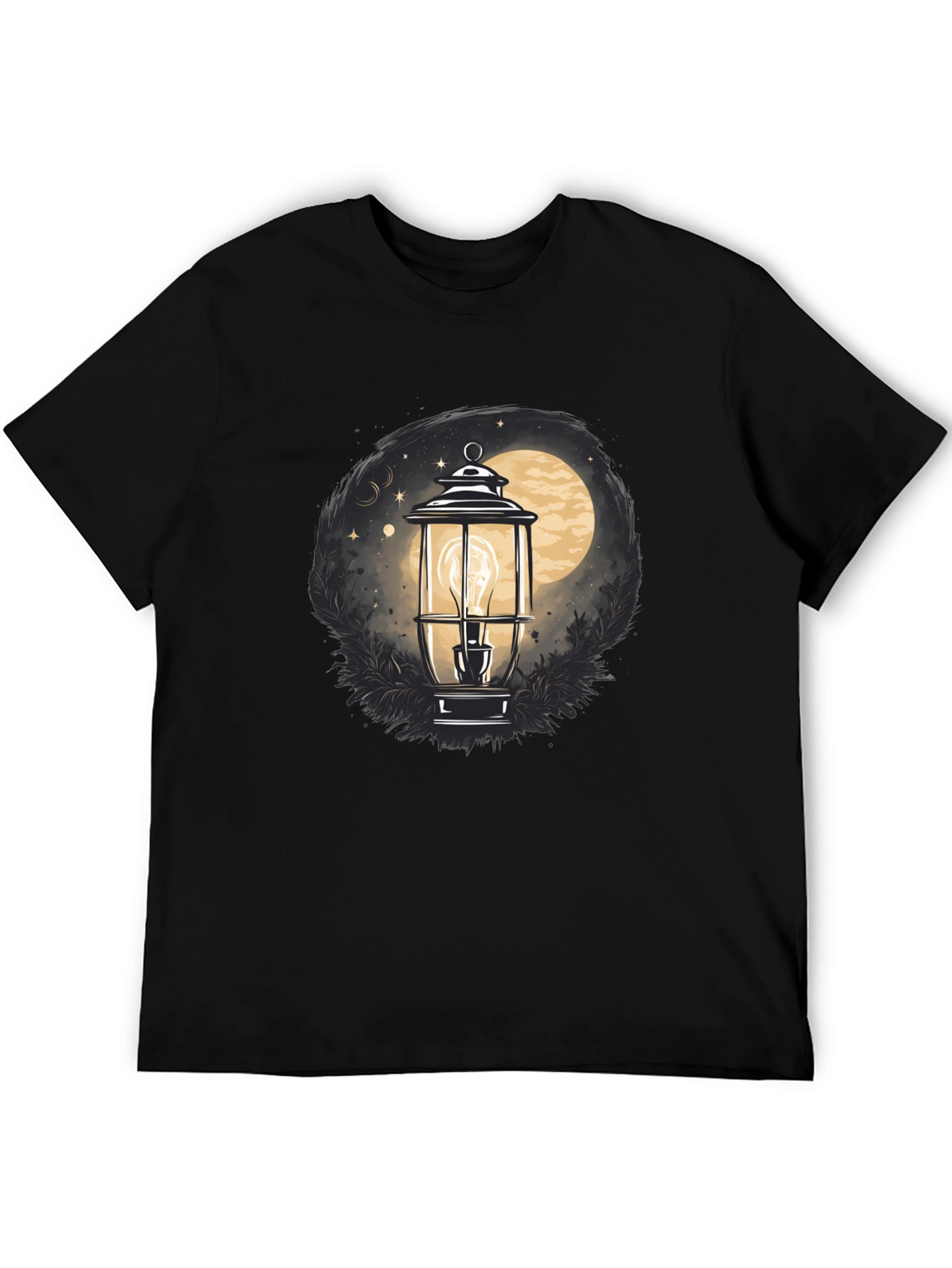 Lantern Moon Graphic Tee - Black