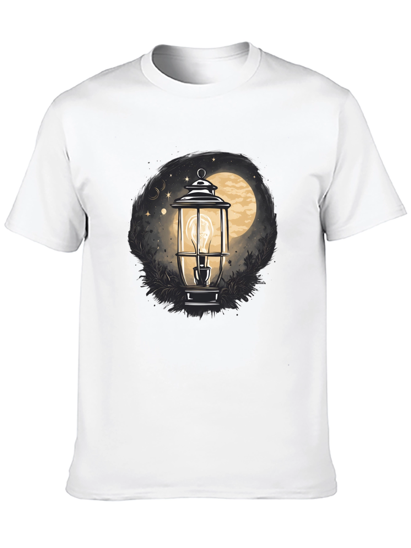 Lantern Moon Graphic Tee - Black