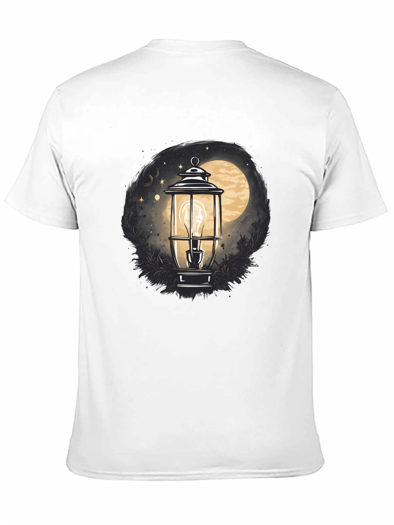Lantern Moon Graphic Tee - Black