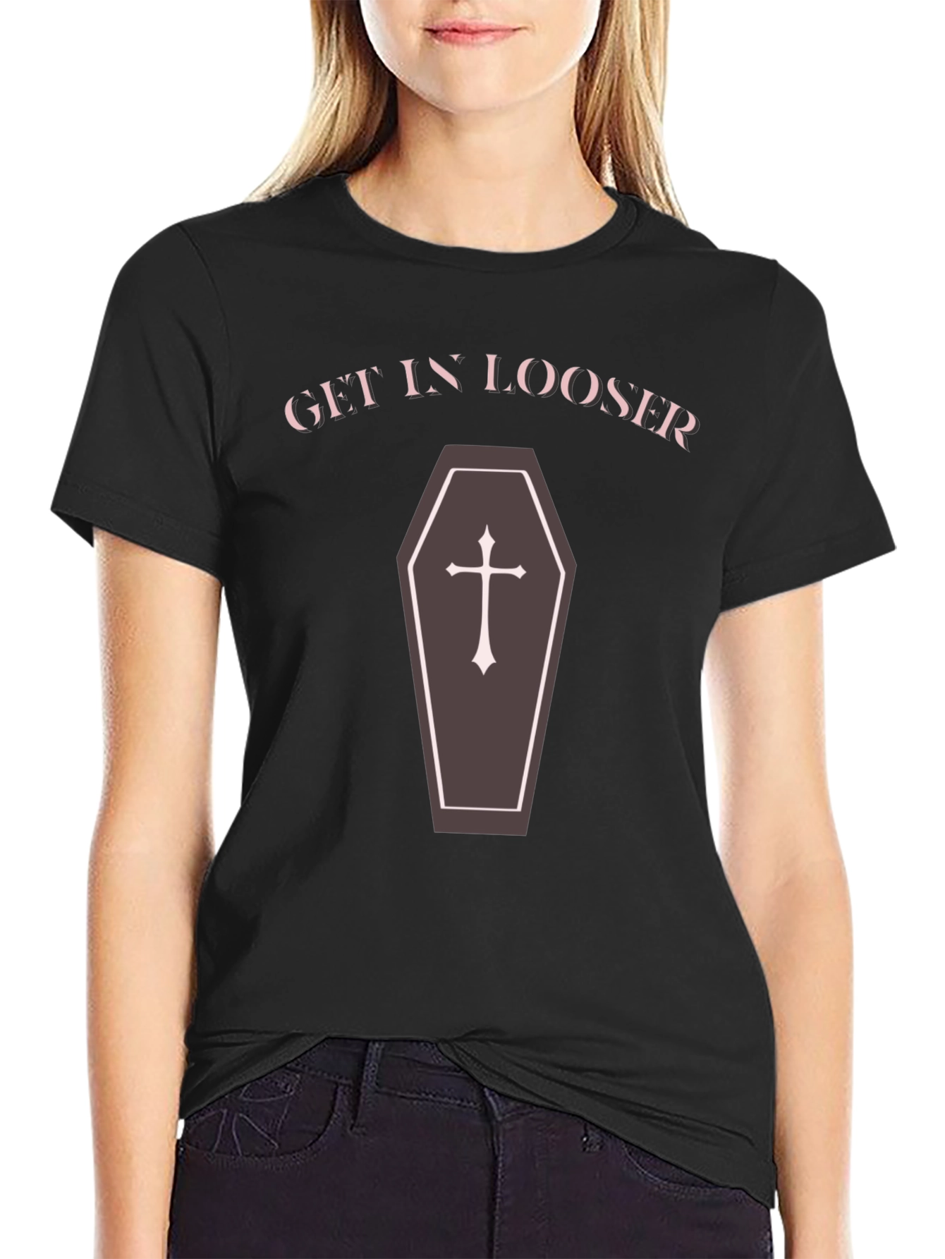 Get In Looser Coffin Graphic Tee