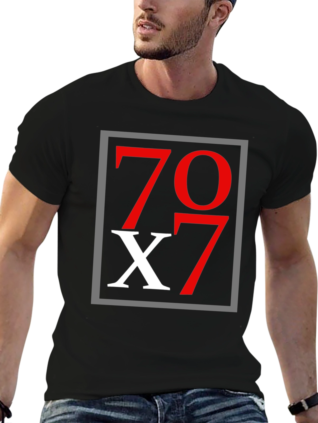 70x7 Graphic Tee - Bold Design Soft Cotton