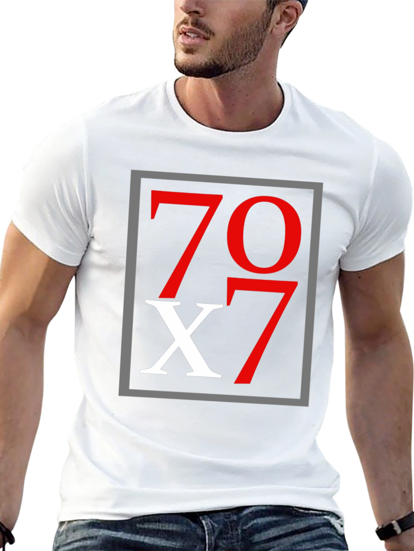 70x7 Graphic Tee - Bold Design Soft Cotton
