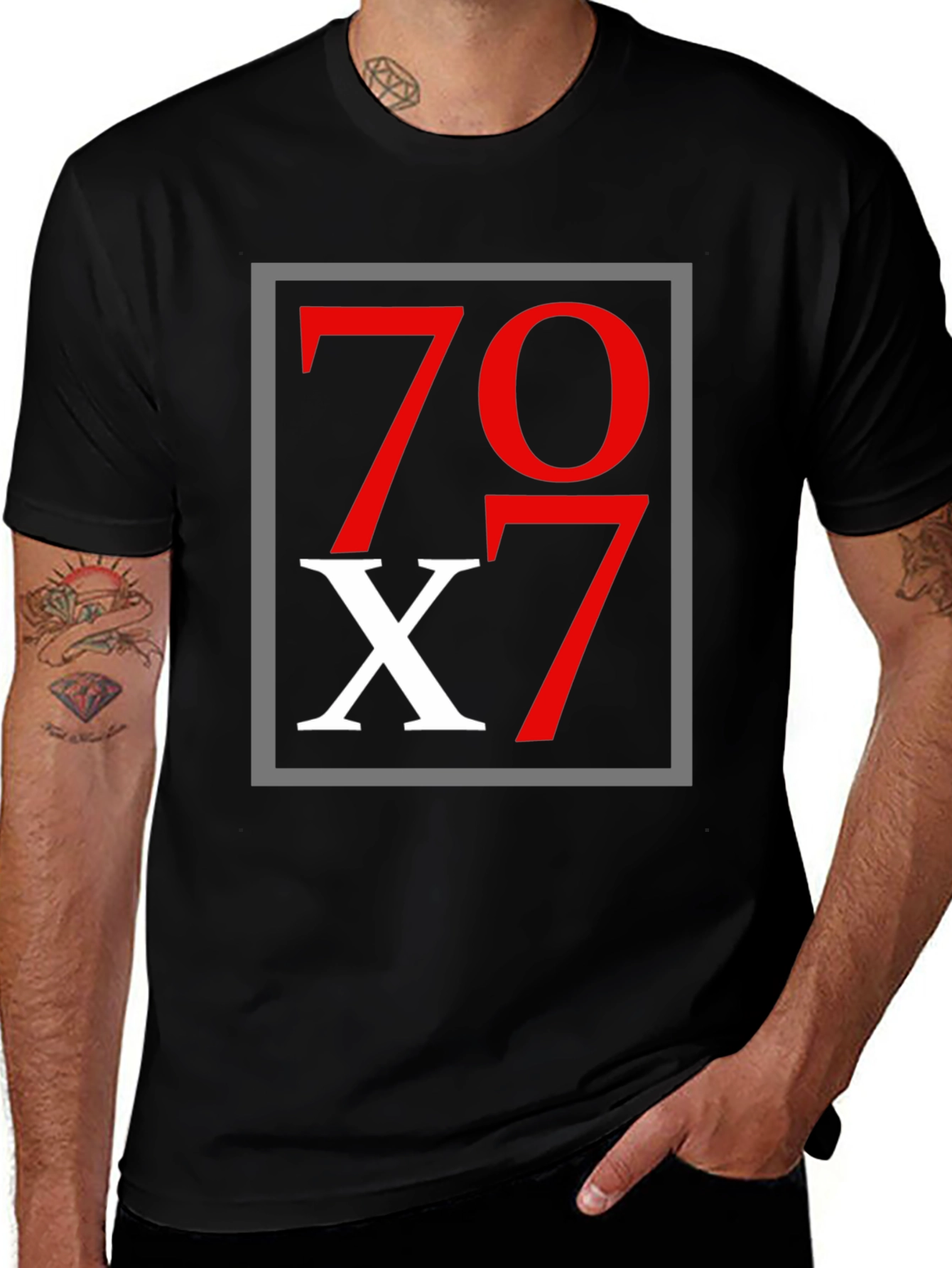 70x7 Graphic Tee - Bold Design Soft Cotton