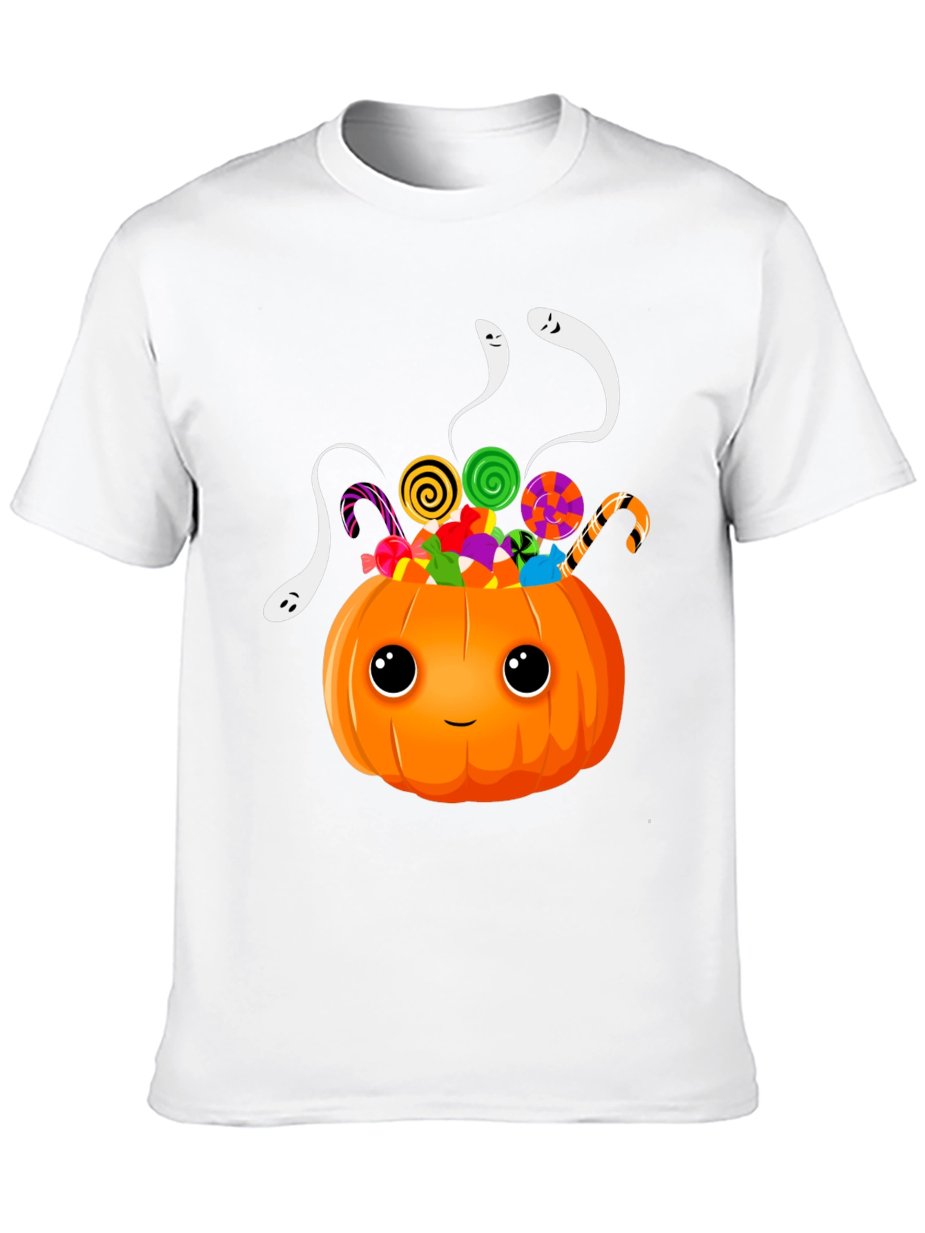 Halloween Pumpkin Candy & Ghosts T-Shirt