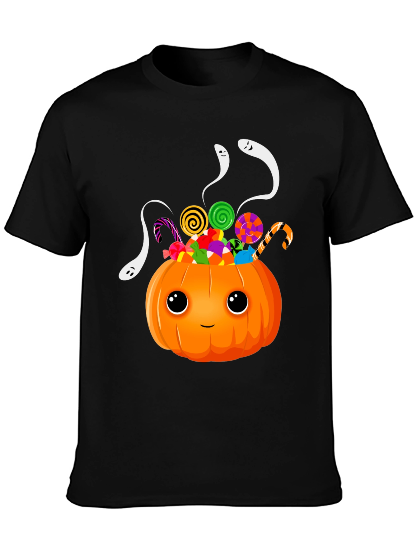 Halloween Pumpkin Candy & Ghosts T-Shirt