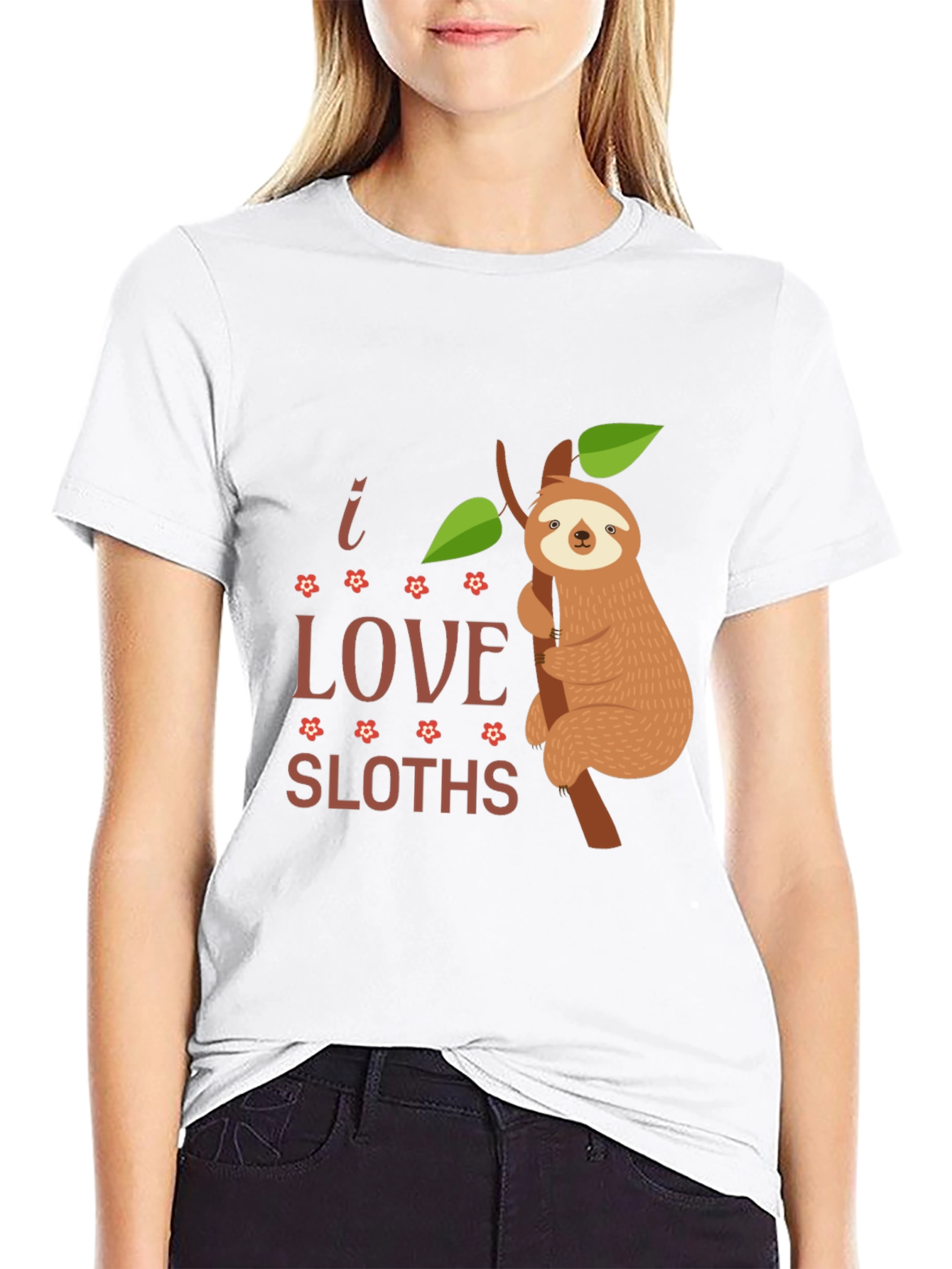 I Love Sloths Graphic Tee