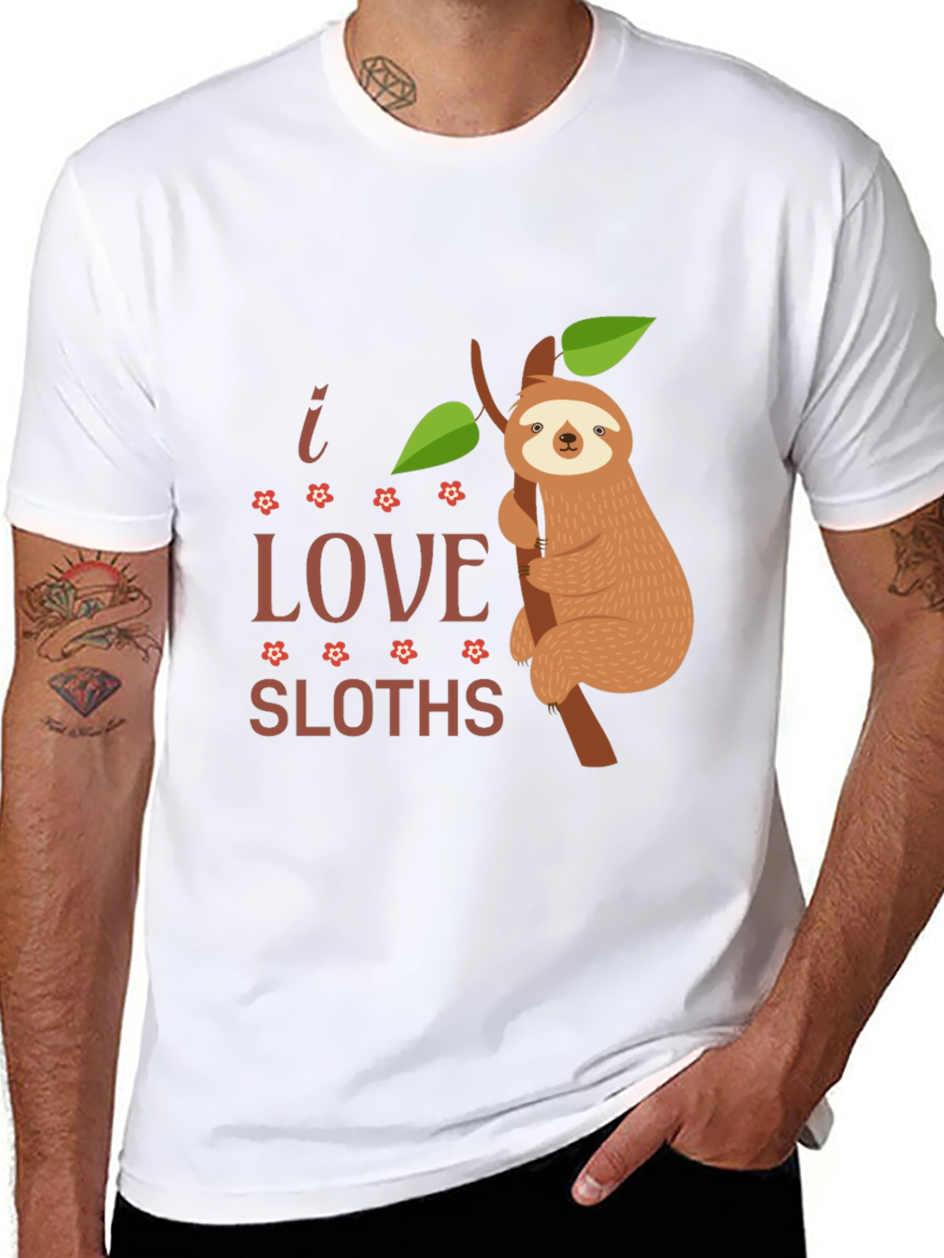 I Love Sloths Graphic Tee